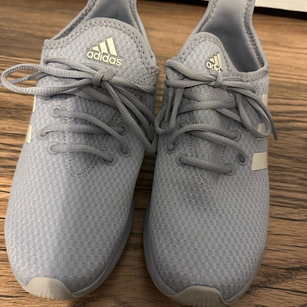 Adidas Light Gray Running Shoes